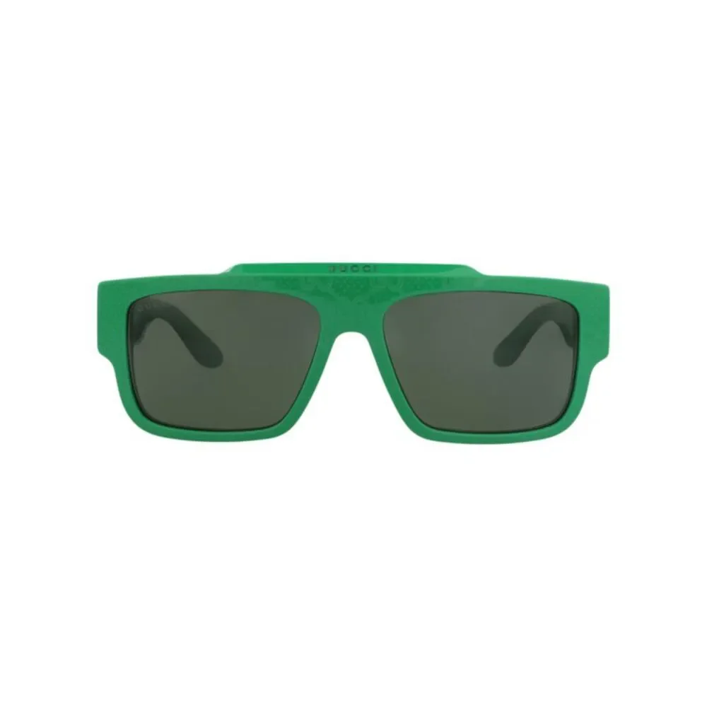 Gucci Square-Frame Recycled Acetate Sunglasses Green Mens